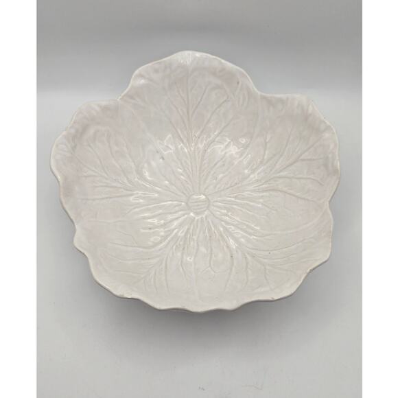 Vintage Bordallo Pinheiro Cabbage Bowl White - Picture 2 of 7